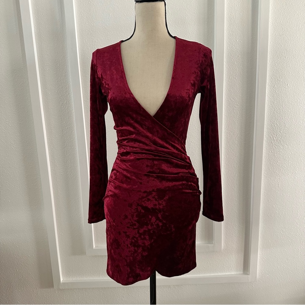 NWT Red Velvet Mini Dress